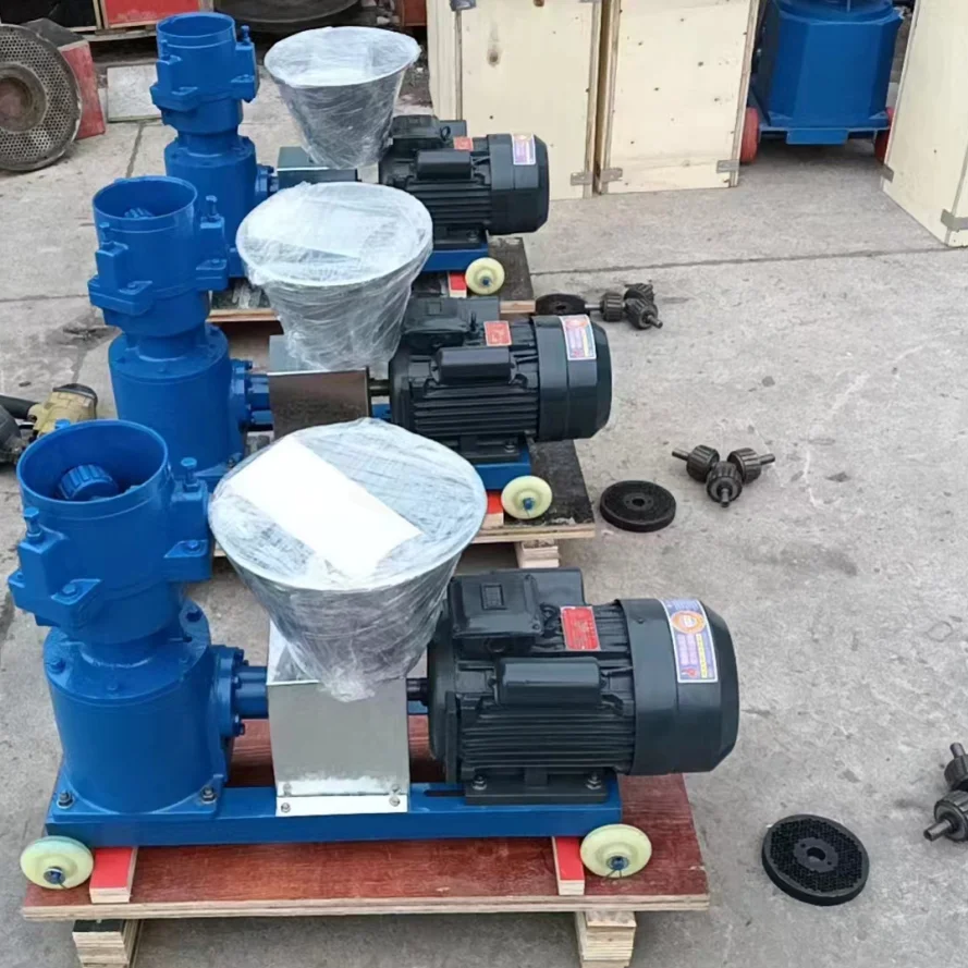 100-200kg/h feed pellet mill machine with mini pellet machine pelletizer