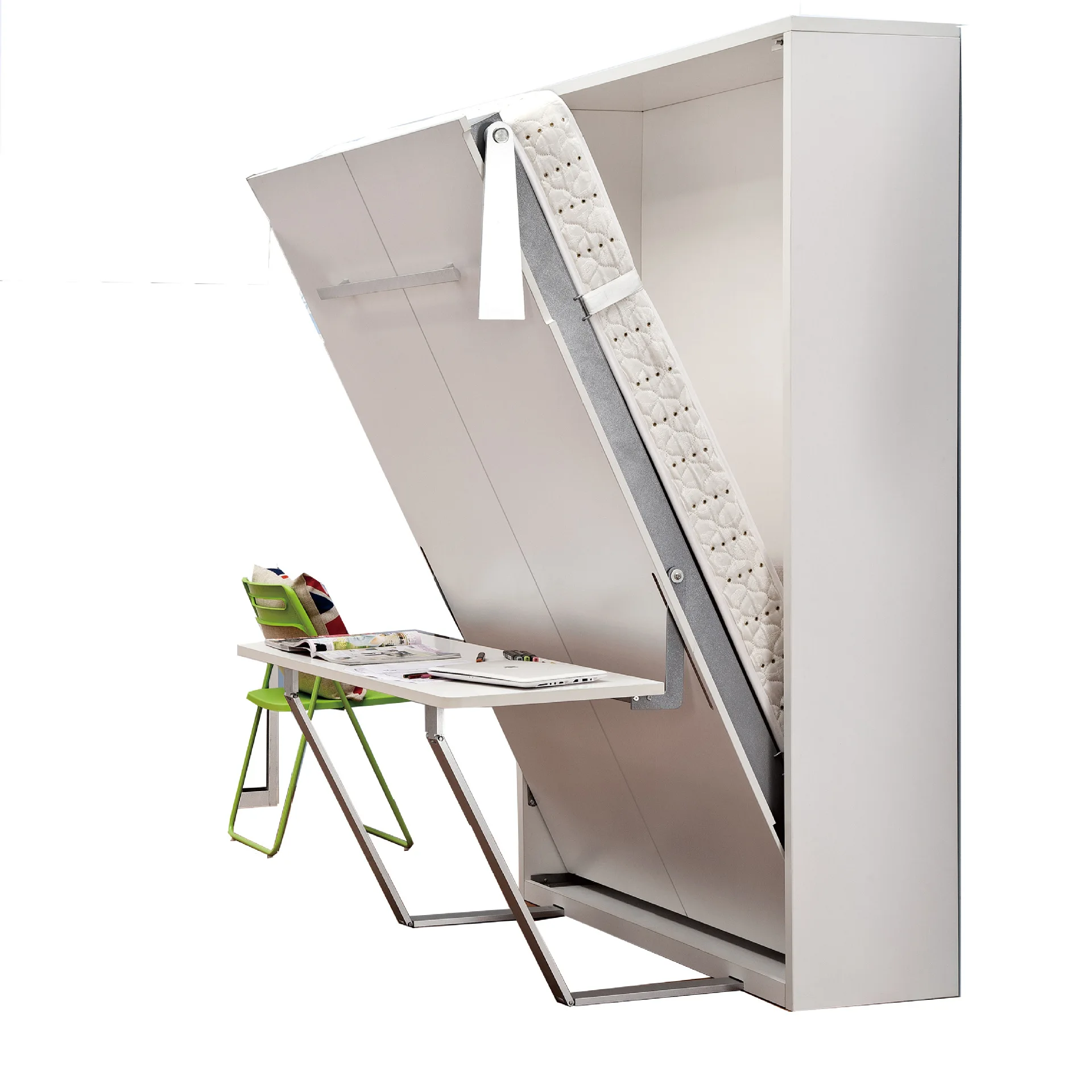 Folding Vertical Hidden Wall Bed Hidden Wall Bed Space Saving Bedroom Furniture Murphy Beds with Desk