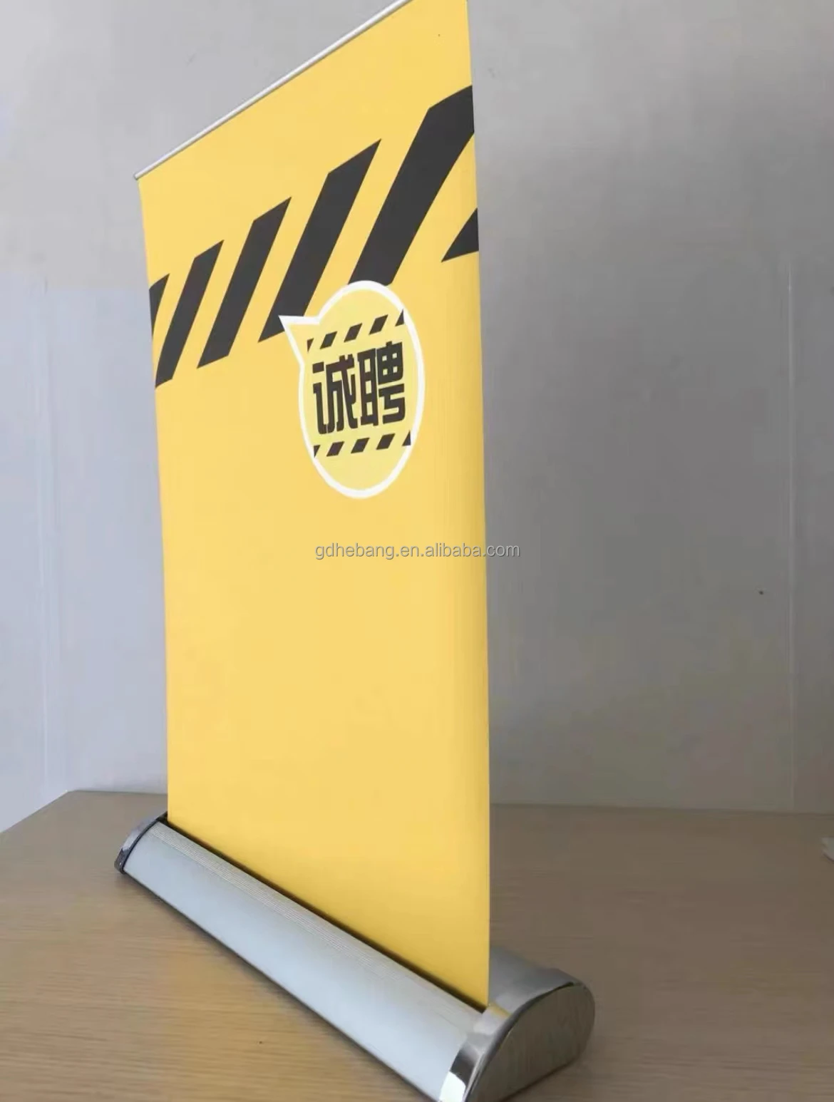 Aluminum Retractable Roll Up Banner Display Stand Tabletop Roll Up Banner Stand Roll Up Banner