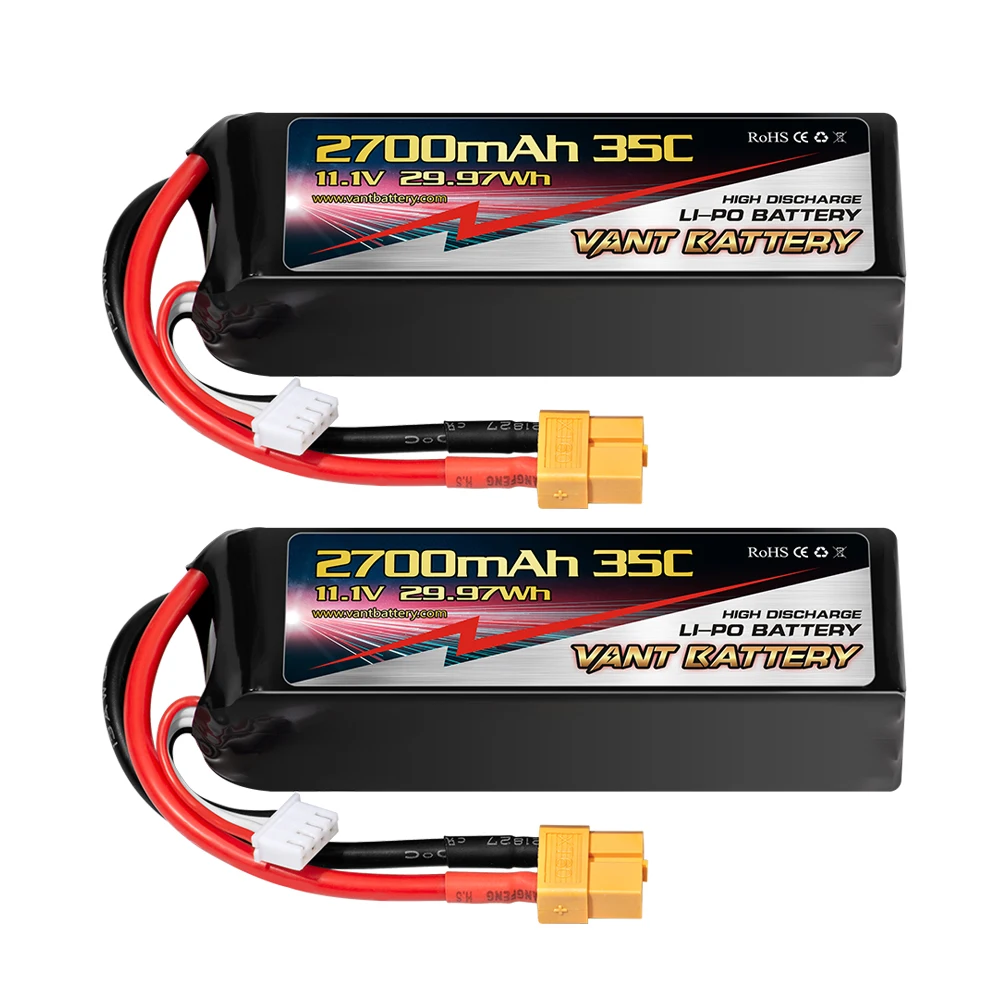 Vant battery 3S Lipo Battery 11.1V 2700mAh 35C  with XT60 Connector for uav ,mini drone
