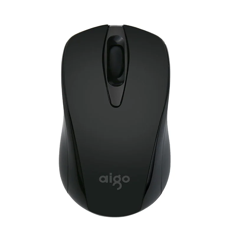 Aigo 2.4Ghz Black Wireless Charge Mouse with Battery