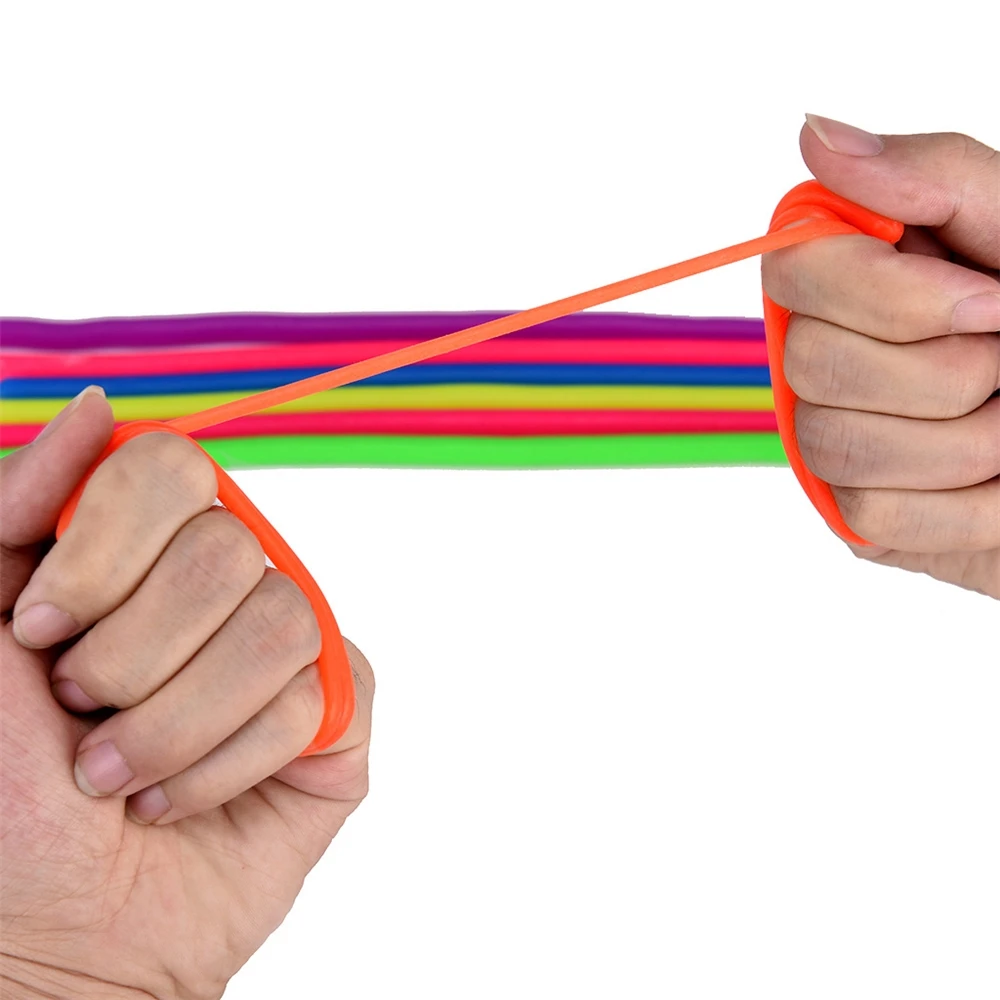 in stock anxiety Colorful TPR Noodle Pull Fidget Stress Relief Soft stretchy string fidget sensory toys