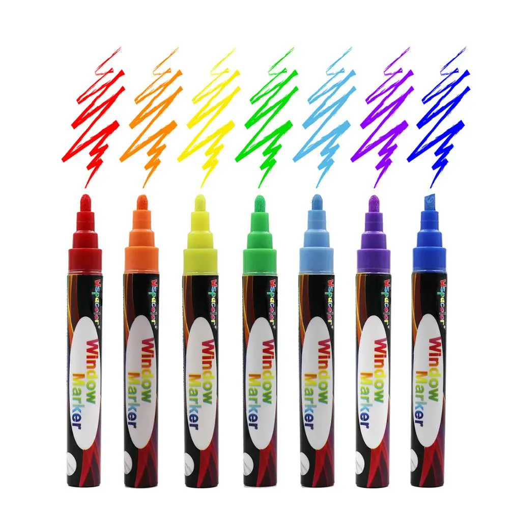 Dry&wet cloth erase liquid chalk marker for chalkboard, glass, LED board and all non-porous surface