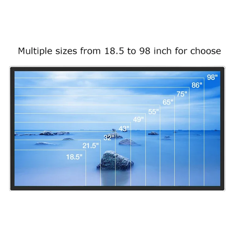 Android System Lcd Wall Mount Advertising Screens Elevator Digital Signage Media Player Displays Digital Signage