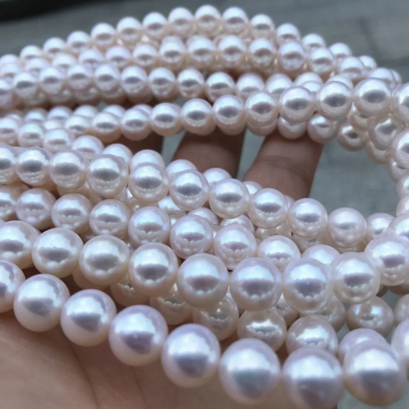 2022 Fengzuan jewelry 7mm 8mm 10mm 4A natural freshwater pearl string real natural pearl diy bracelet necklace jewelry