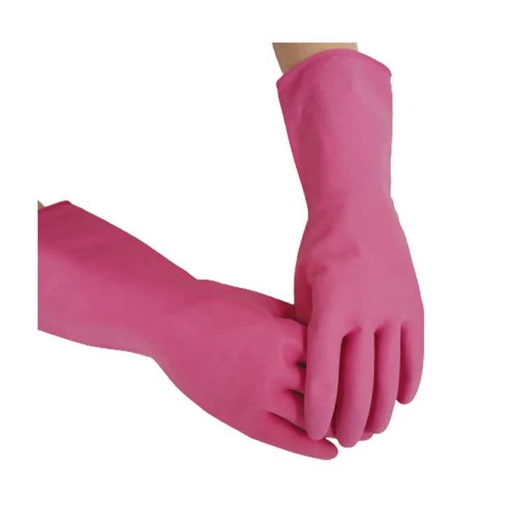 70gsm Sprayed Flocklined Comfortable Household Gardening Cleaning Latex Gloves