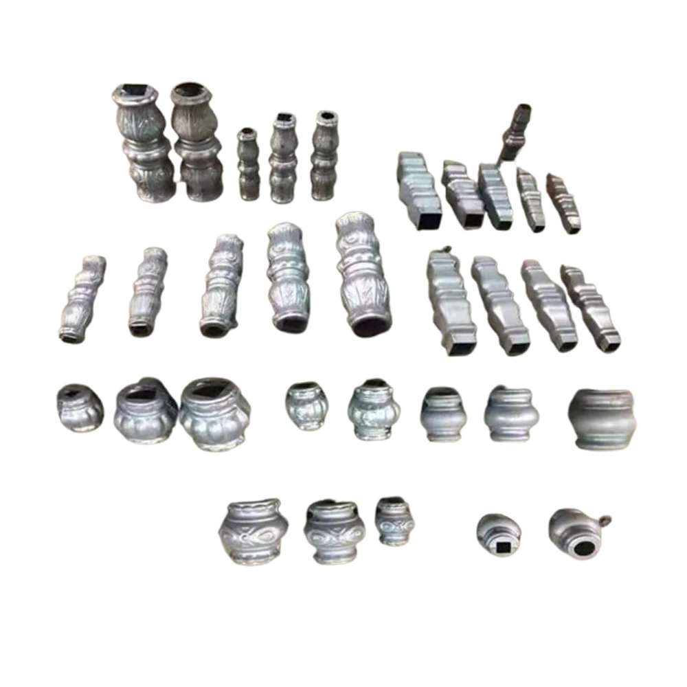 Metal Fence Iron Railing Collar Cast Iron Stud Collar for Baluster Main Gate Decorative Inserts Forged Wrought Iron Collars