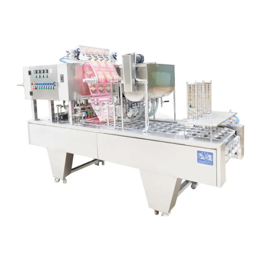 Customized Automatic Small Cup jelly fruit jam Chocolate Sauce Cup Filling Sealing Machine