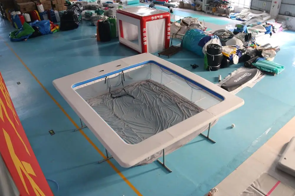 OEM&ODM factory price DWF inflatable swimming sea yacht pool floating platform