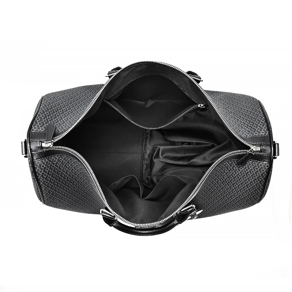 High End Vegan Leather Bag Printing Pattern Travel Bag Durable Duffel Bag with Long Shoulder Strap