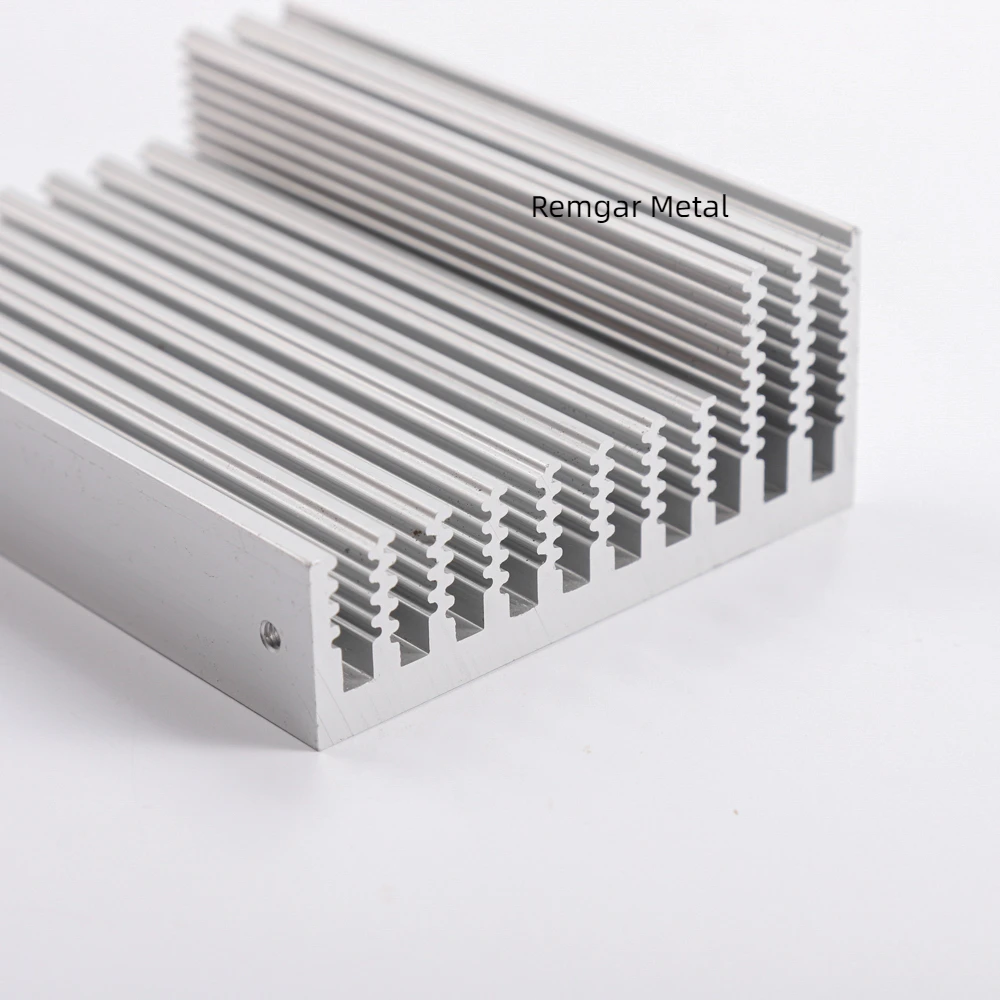 cnc machining anodized 6063 extrusion heatsink profile extruded aluminum power supply voltage regulator heat sink