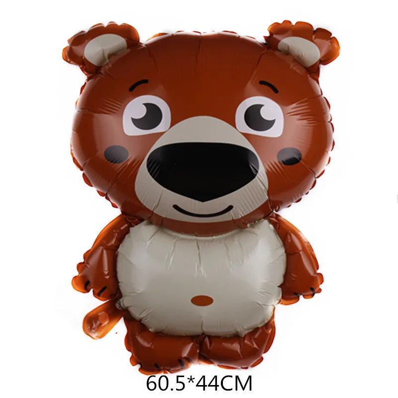 Cartoon Animal Aluminum Film Balloon Birthday Party Decoration Balloons Sea Lion Fox Penguin Panda Wholesale Balloons