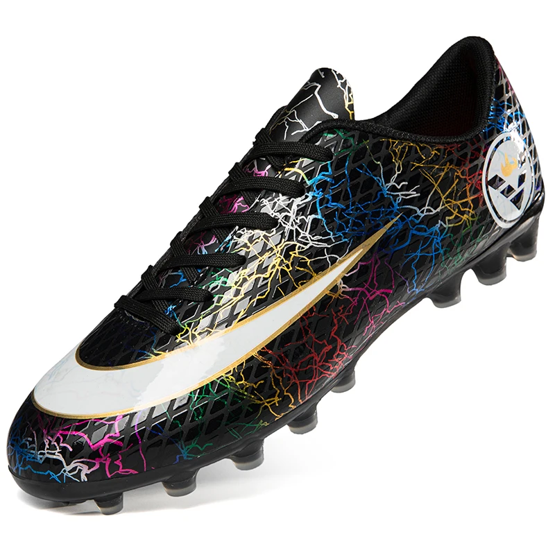 Hot Style Fashion Teenager Strong Grip Anti-slip Football Shoes Outdoor Breathable Wear-resistant Men Adult Soccer Shoes