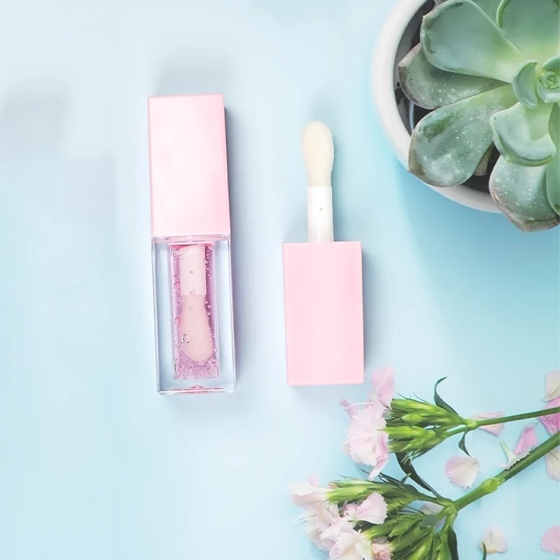 New arrival 10 color transparent plant lip oil private label plumping Fruit flavor vegan lip oil lipstick liquid lip balm