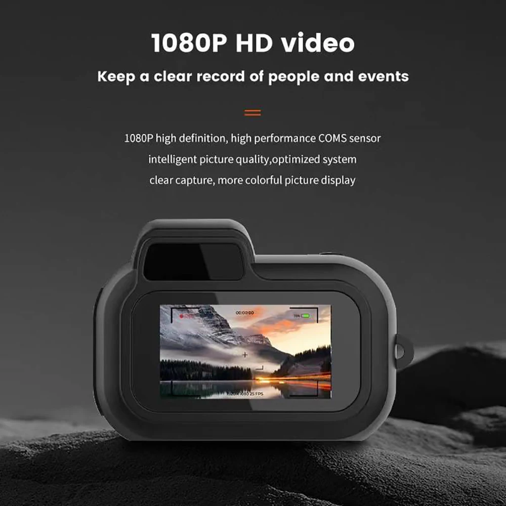 Portable Vintage Mini DV Camera HD 1080p Indoor Outdoor Sport Digital Video Keychain Recorder Supports TF Card