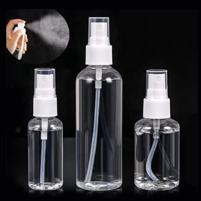 Recycled Small 10ml 20ml 50ml 100ml 200ml Empty PET Body Face Fine Mist Spray Bottle Plastic Bottles Spray