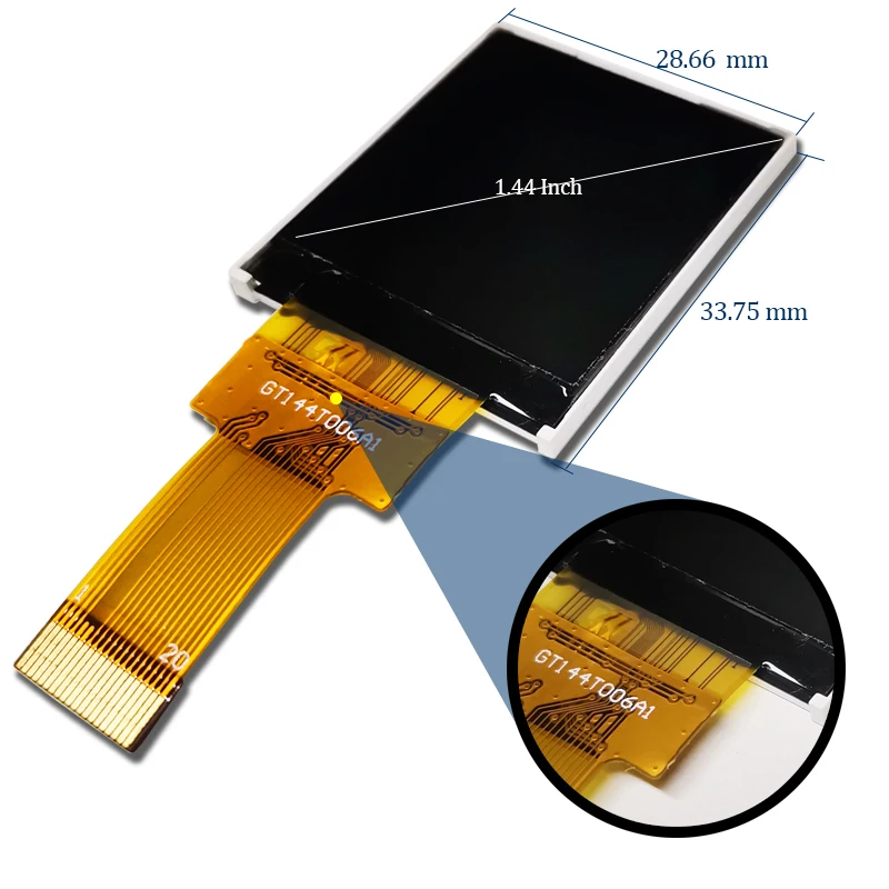Wholesale Custom New 1.44 Inch Transmissive Touch Screen Normally White Lcd Display