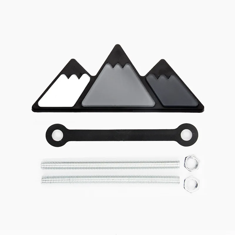 Tri-color Grille Badge Emblem Stickers Decals Auto Car Accessories Car Styling For Toyota Tacoma 4Runner Tundra