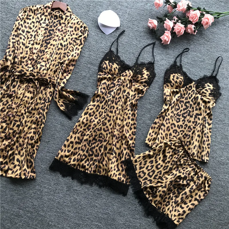 
Spaghetti Strap Dress Sexy Imitated Silk Pajamas Sexy Photos Of Girls Nightwear Satin Shorts Pajama Set 
