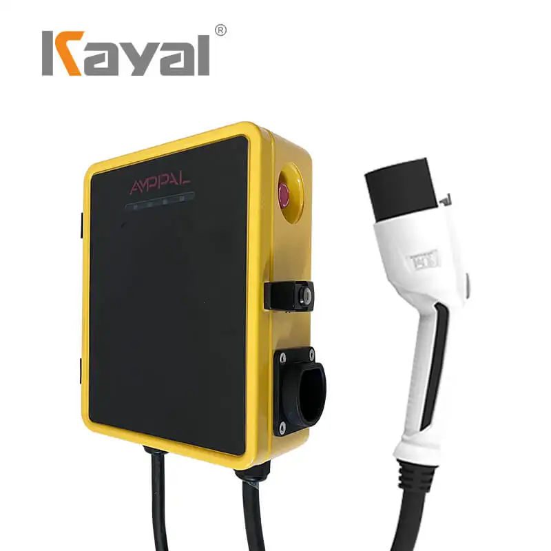 KAYAL ce certificate 32 amp 7kw ev charging station ccs2 fast ev charger