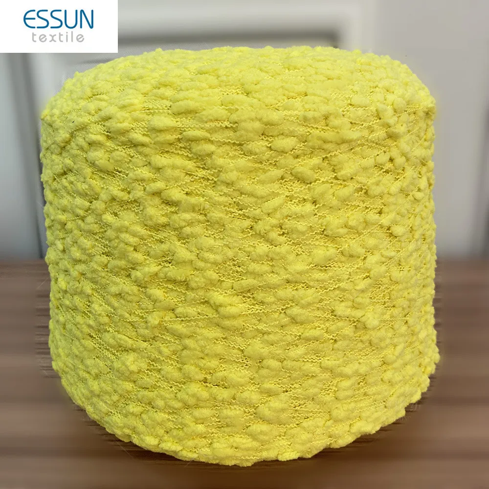 NM3.3/1 NM3.8/1 multicolor toothbrush pompon fancy yarn soft yarn knitting yarn