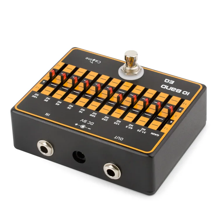 Caline CP-24 10-полосный эквалайзер Гитара Эффект педали газа алюминиевого сплава