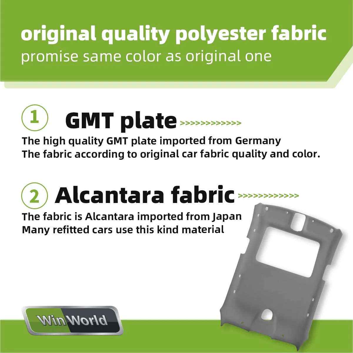 Auto Ceiling with Sunroof for Special Car China Manufacturer for Old Toyota Corolla Spare Parts,auto Accessories Original Size