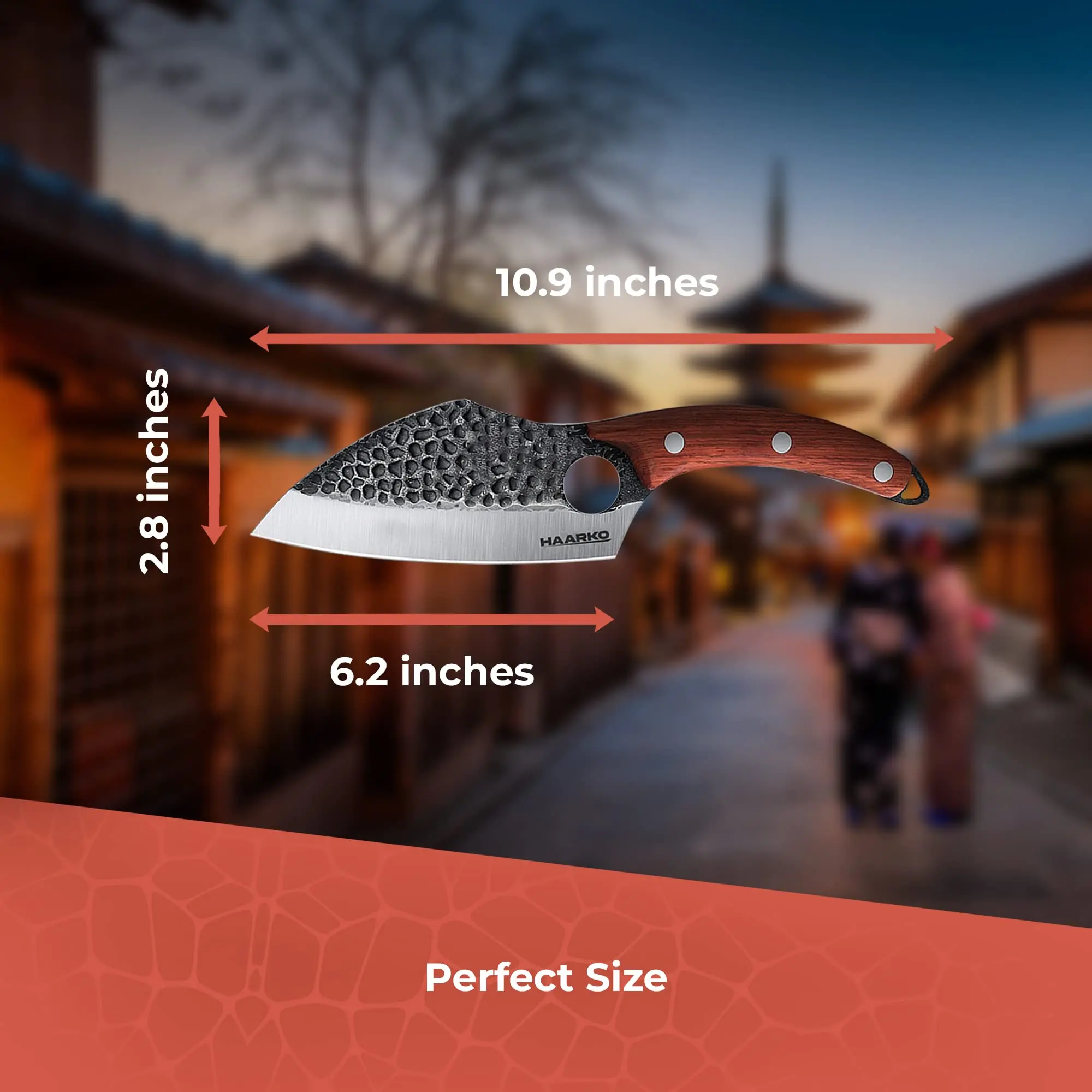 Поварской нож поварской с кожаным футляром, профессиональный супер острый нож для резки мяса из нержавеющей стали в стиле викингов