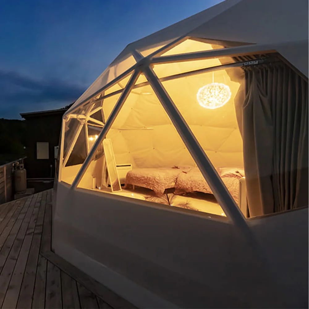 Luxury 6m/8m Camping Outdoor Tents Prefabricated Modern Big Festival Dome Tent Geodesic Dome Tent For Wedding Celebrations