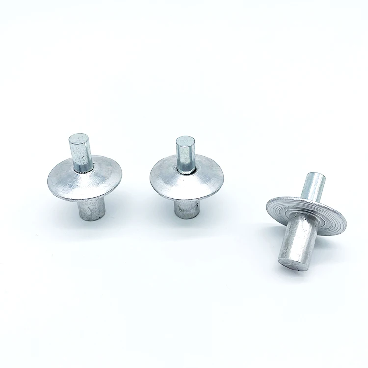 6.5*16MM Aluminum Stainless Steel Custom Made Big Dome Flat head Hammer Drive Pin Rivet