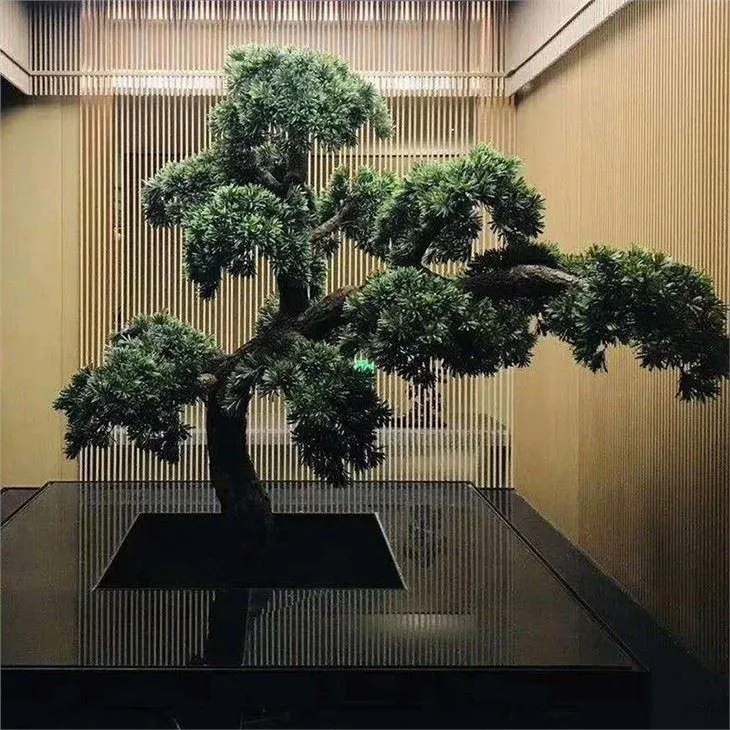 wholesale customized height special shape large artificial garden pine tree, indoor pine tree artificial for sale
