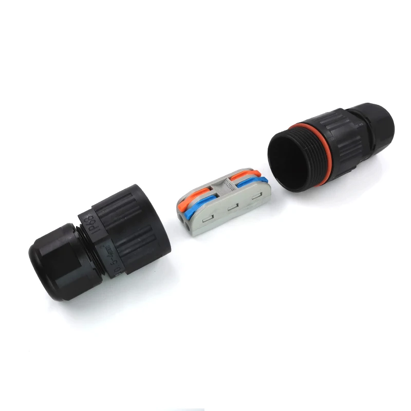 IP68 провод для проводки Водонепроницаемый Электрический разъем кабельная муфта