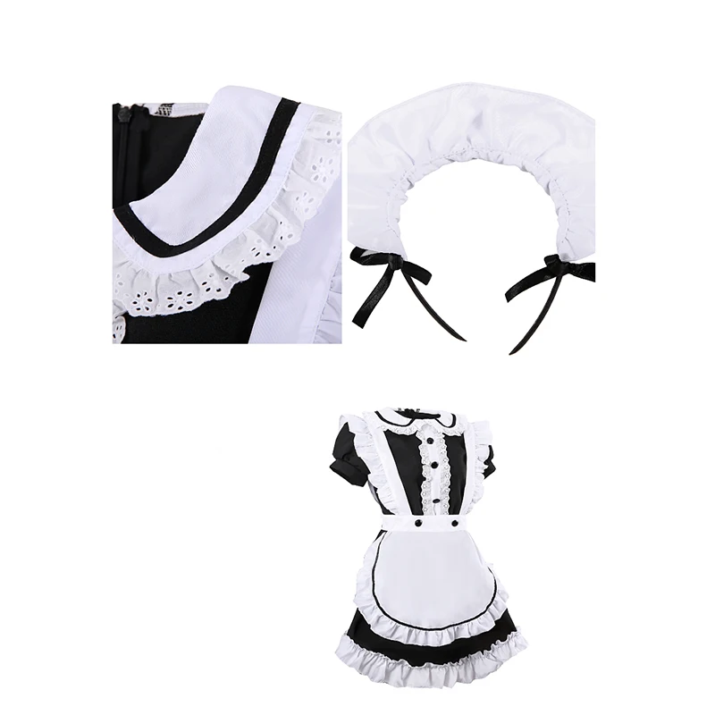 Girl cute adult cosplay costume moda lolita maid costume lolita dress