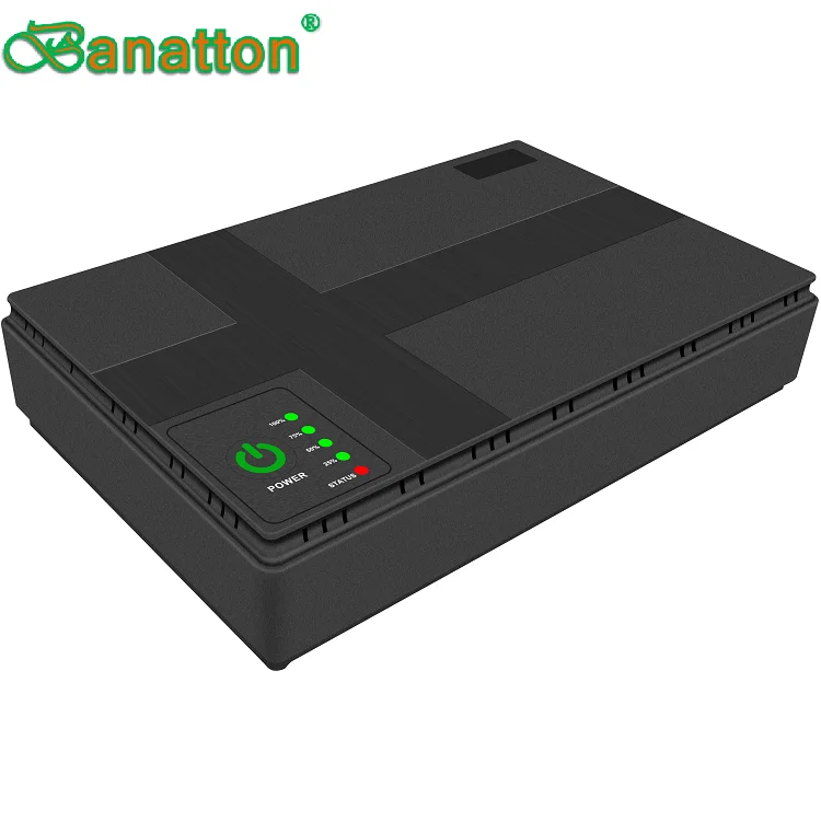 Banatton DC Mini UPS for Wifi Router Mini DC UPS POE Mini UPS Output 9V 12V 15V 24V