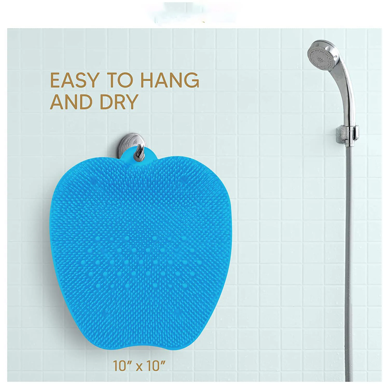 Washable Shower Foot Massager Scrubber Foot Pad Clean Massage Brush Pad Non-slip Foot Care Massage Mat with Suction Cups