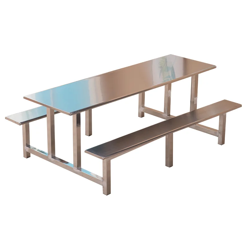 Ресторанная мебель SS, набор столов и стульев из нержавеющей стали