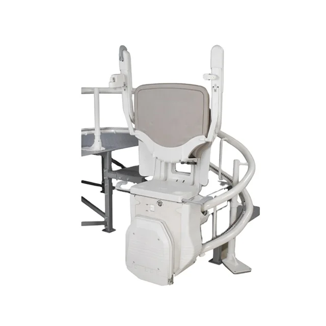 JY-LT портативный удобные домашние Пассажирский Лифт тип мотора изогнутые рельсы подъемником