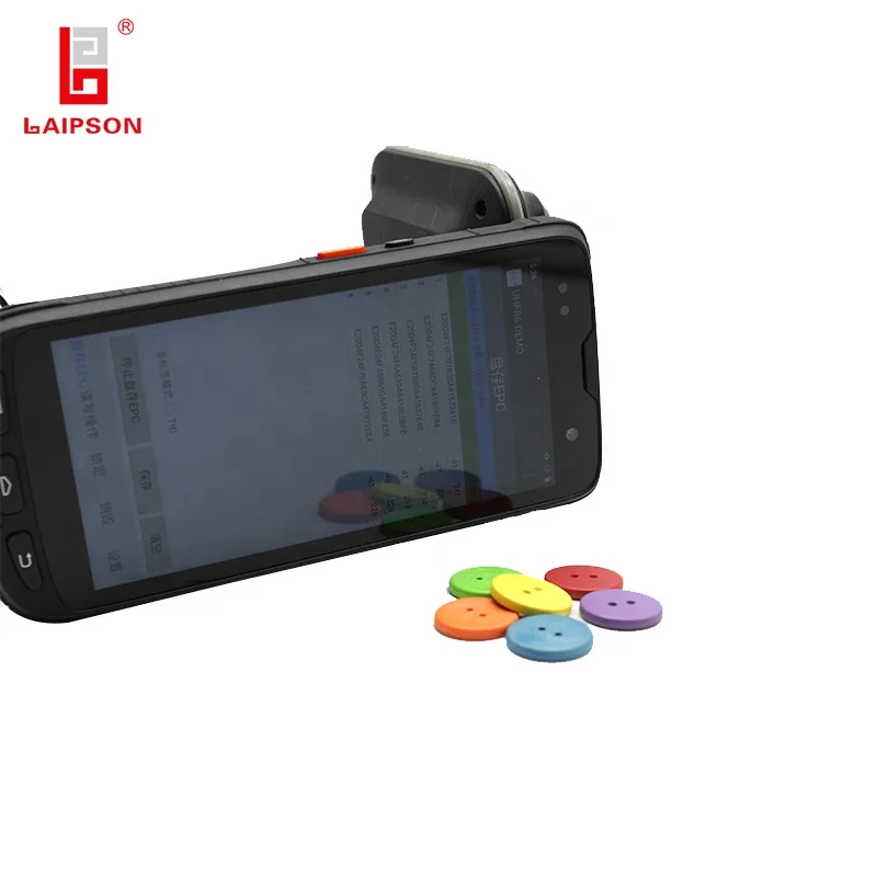 UHF IOS chip price waterproof washable rfid clothing tag dimple nfc button