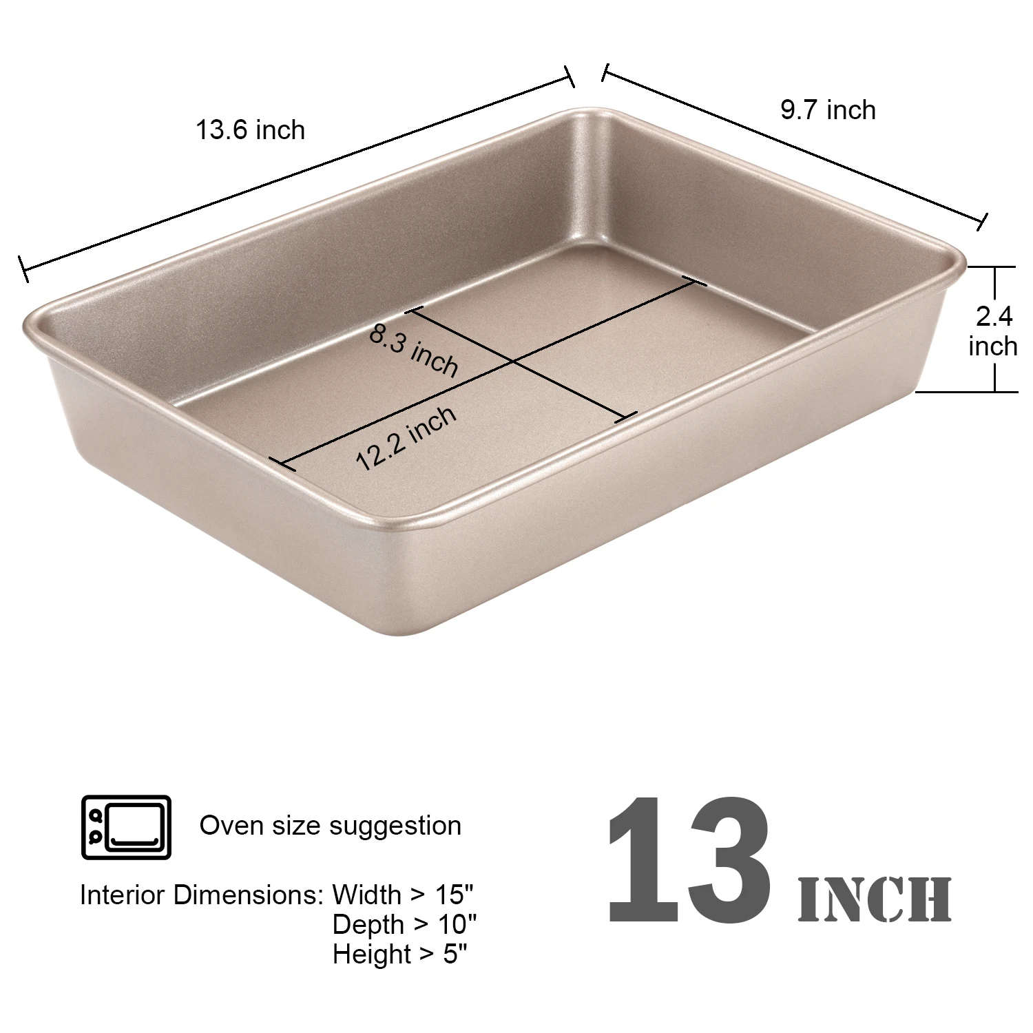 CHEFMADE Oven Bakeware Non-stick Carbon Steel Nonstick Non Stick Round Chiffon Tube Angel Food Baking Tray Cake Pan