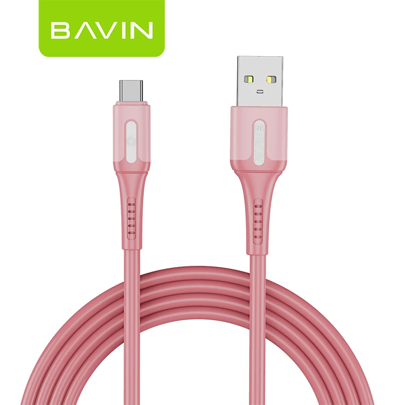 BAVIN CB227 Amazon Hot sale 1M 2.4A data Cable for micro V8 Quick Transmission PVC Fast Charging USB Cable