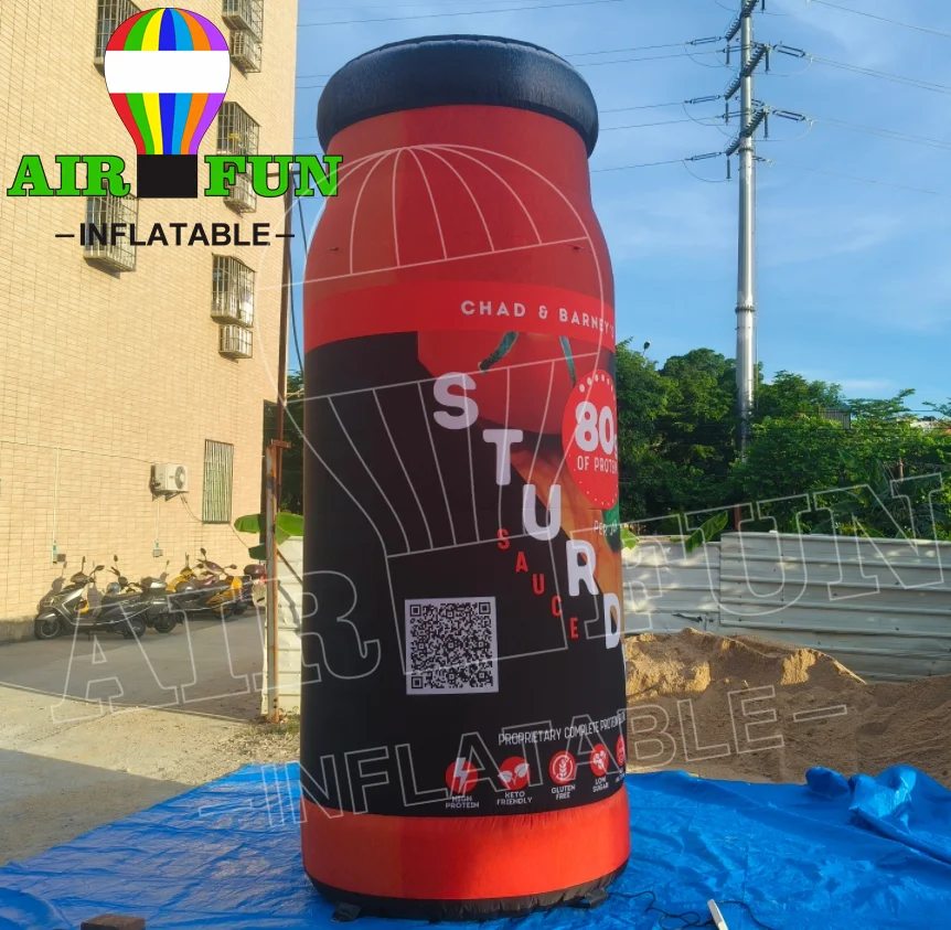 AIRFUN Advertising inflatable bottle balloon, giant inflatable water bottle replicas for sale