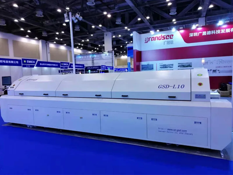 GRANDSEED Factory Direct GSD-L10 SMT Reflow Oven Professional Large Soldering Station Automatic PLC Components LEED Free New