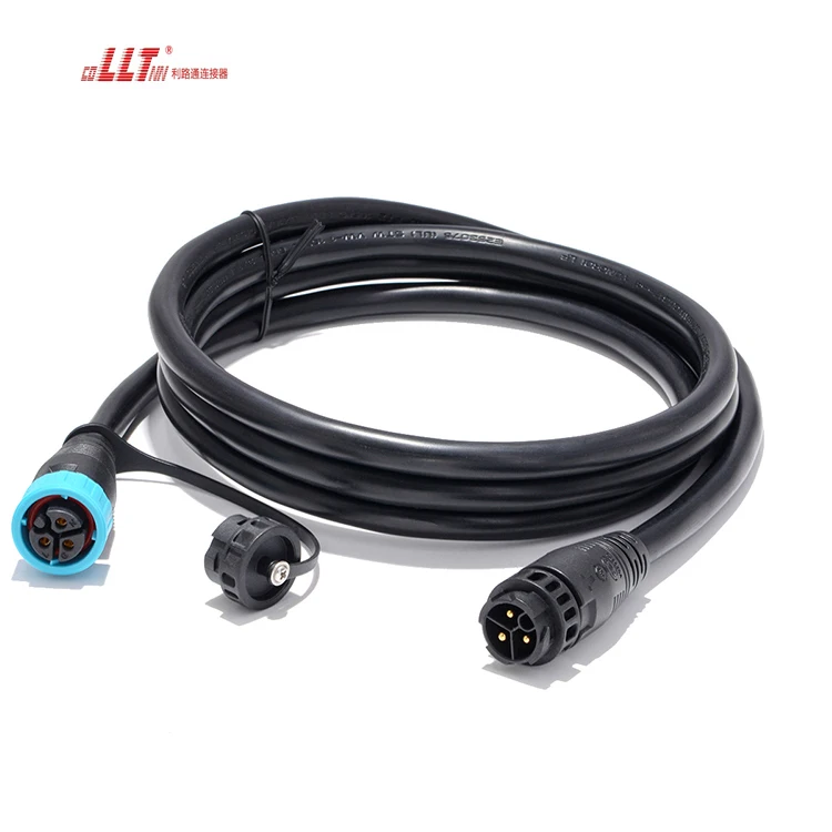 M19 led strip automotive electrical 3pin waterproof cable connector