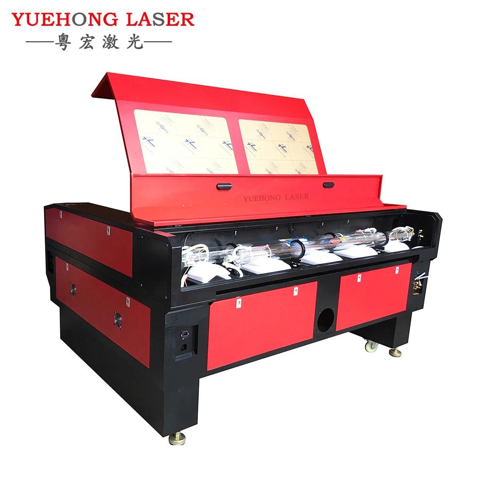 1610 100w 130w 150w Reci Laser Tube Co2 Double Head Laser Cutting Machine For Acrylic Plywood
