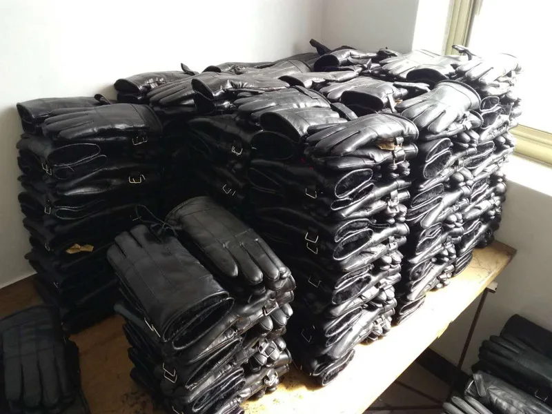 Мужские зимние меховые перчатки, теплые Утепленные перчатки для верховой езды, кожаные перчатки из овчины и меха, оптовая продажа с завода