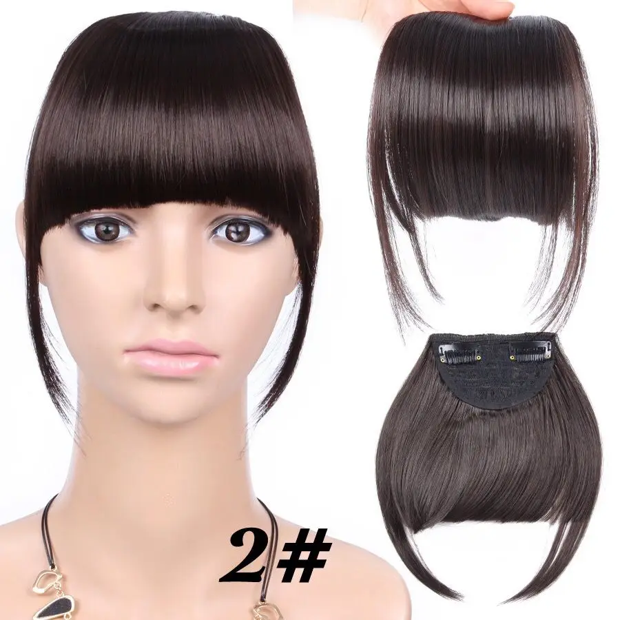 
Ladies air bangs sideburns Qi bangs hairpin seamless double sideburns chemical fiber bangs 