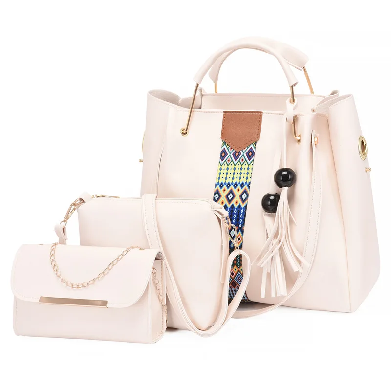 Polynesian Hawaii Boho Ladies Purse Handbags Vegan Leather Hand Bag Set Charming Bags For Girls Women