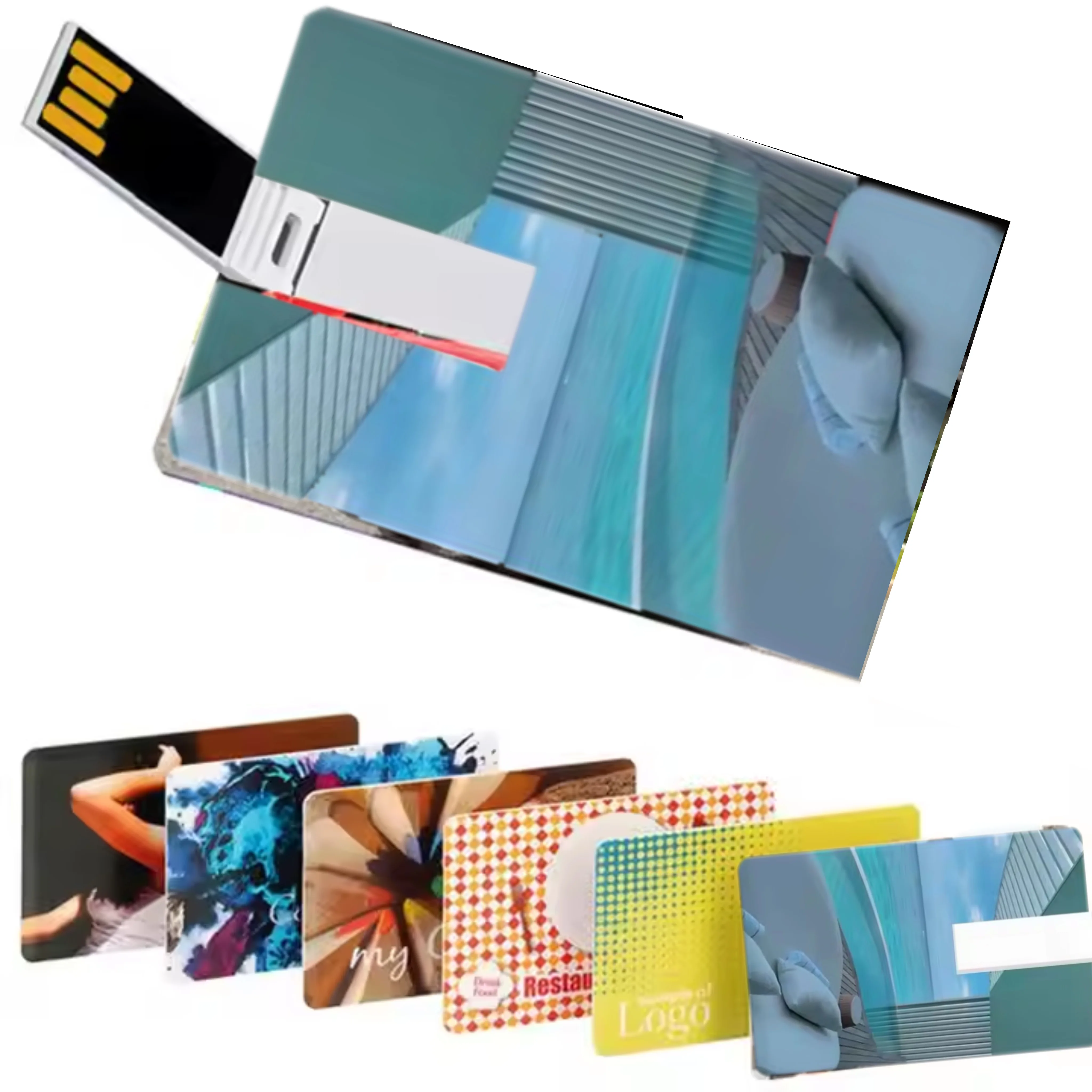 Usb Credit Card 2.0 3.0 Pendrive 1G 2Gb 4Gb 8Gb 16Gb 32Gb 64Gb 128Gb Gift Business Card Usb Thumb Drive Usb Pen Card Flash Drive