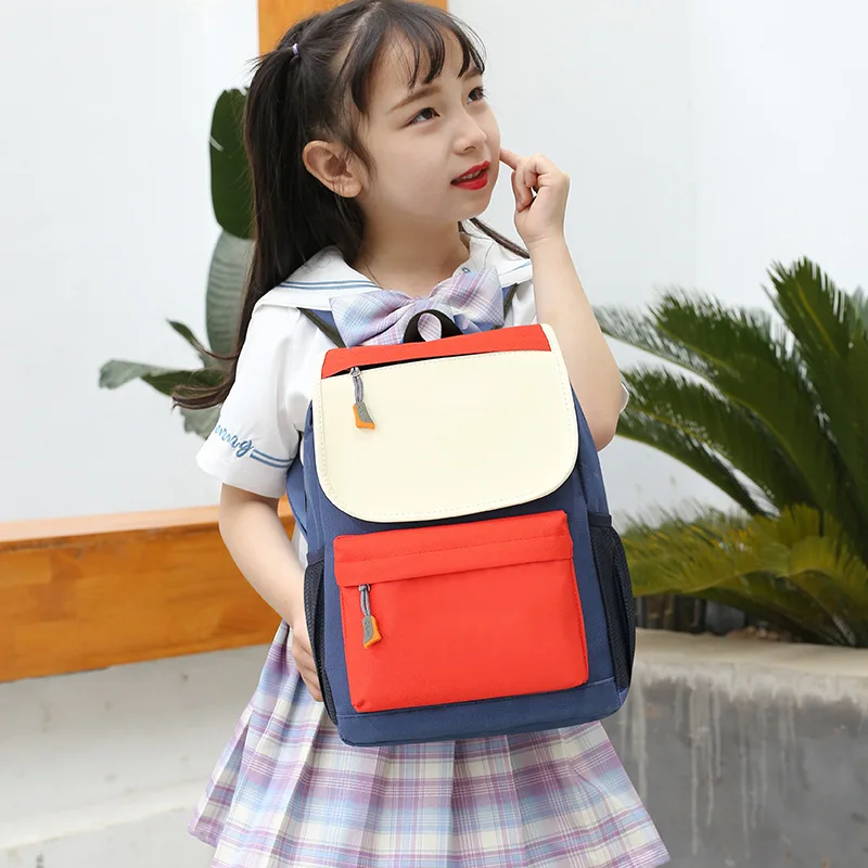 wholesale Lemon Yellow kids customize school back bag