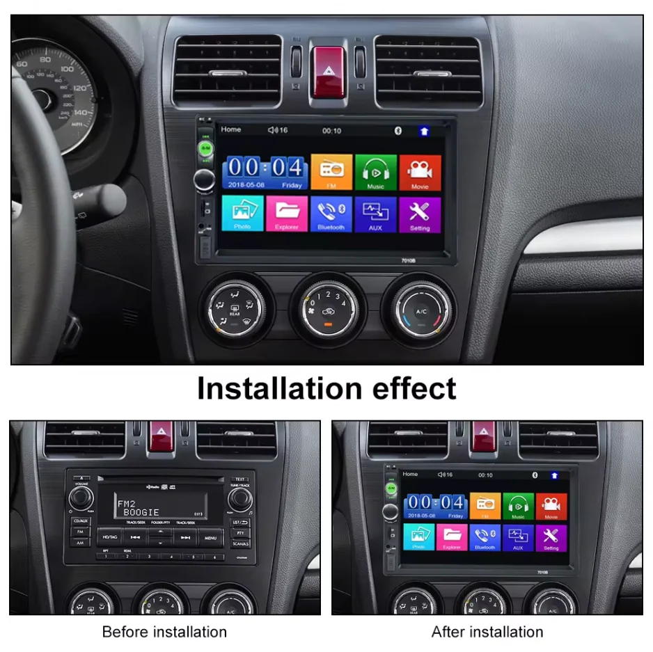 Car MP5 Play Touch Screen 7inch Support Mirror Link 7 Pulgadas Autoradio Estereo 7043B Digital Display Bluetooth Multimedia